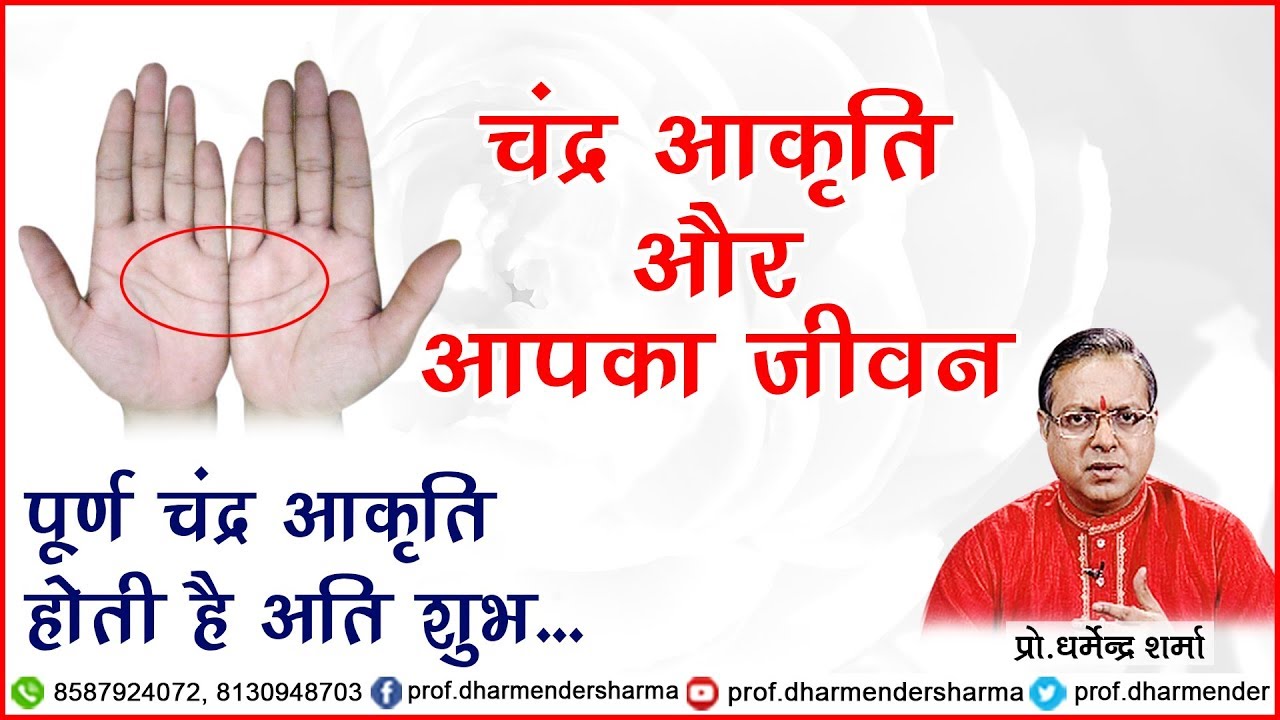 चन्द्र आकृति और आपका जीवन - प्रो.धर्मेन्द्र शर्मा जी
