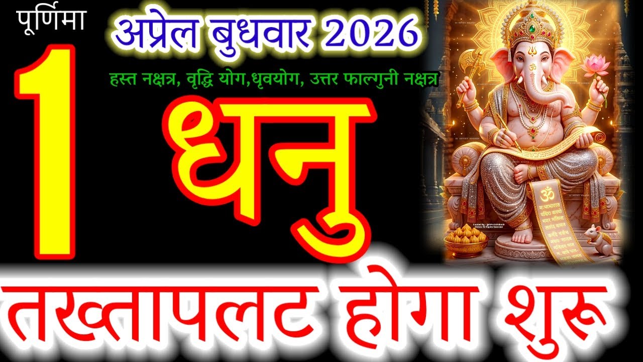 Sagittarius (Dhanu Rashi) 1 April 2026: Life-Changing News Starting Today!#धनु#sagittarius#Dhanu