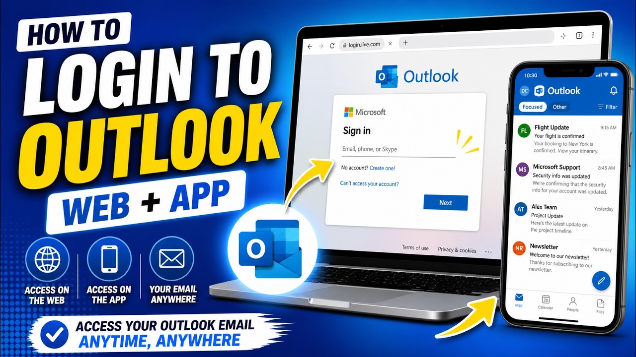 Как войти в Outlook &mdash; доступ к почте через браузер и приложение