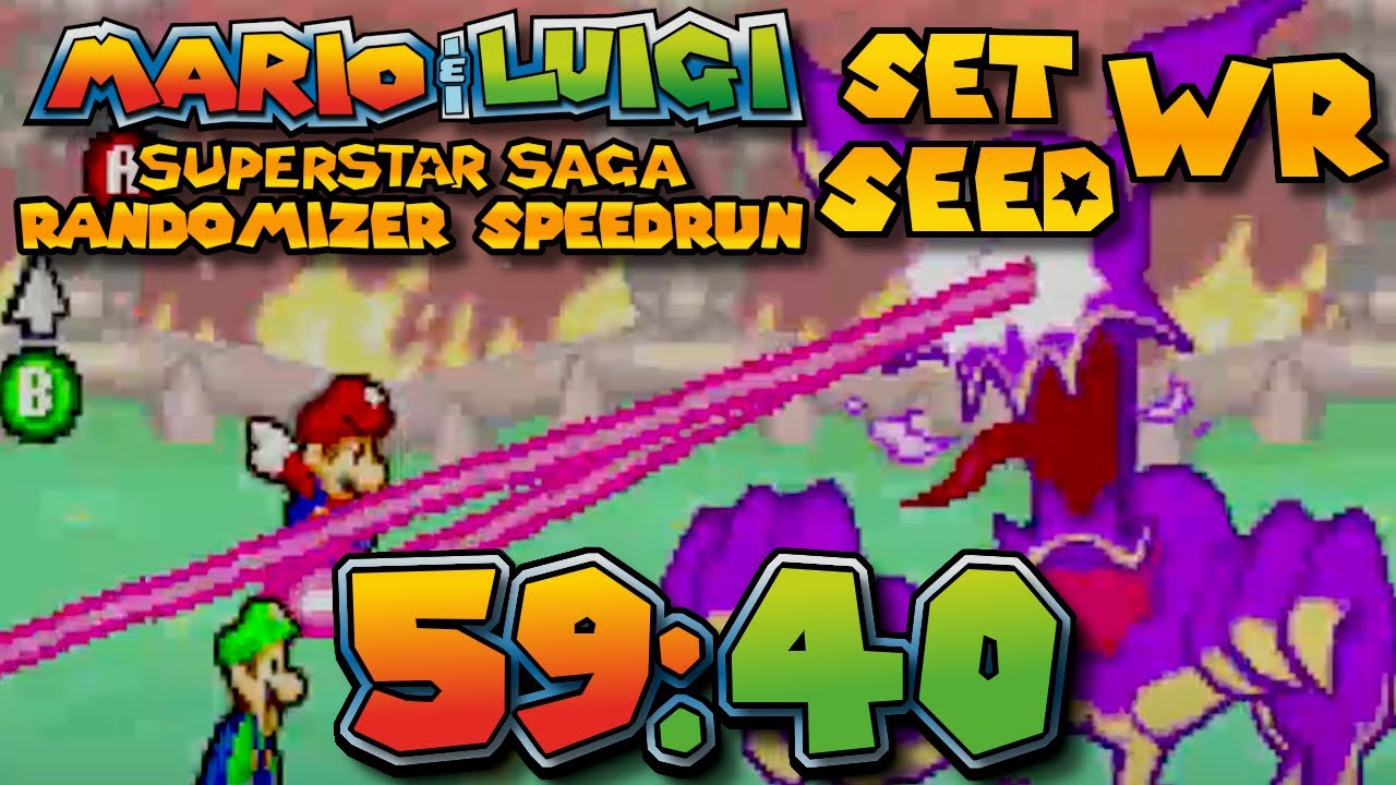 Mario & Luigi Superstar Saga Randomizer Set Seed in 59:40 (WR)