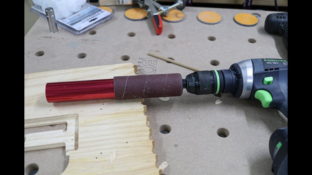 Portable Spindle Sander for Hand Held Drills