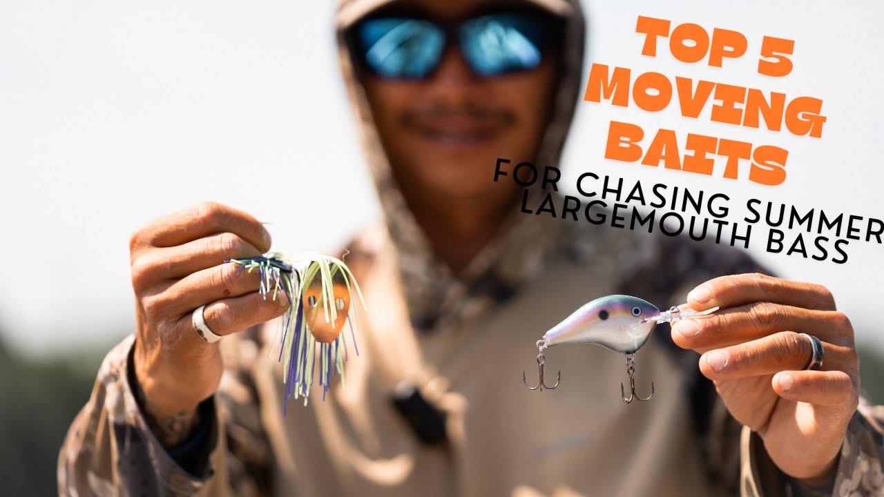How to catch largemouth bass in super hot weather (top 5 moving baits)