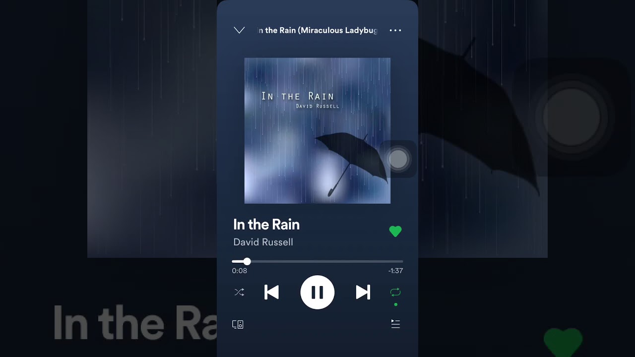 &ldquo;İn The Rain&rdquo; David Russel SONG!