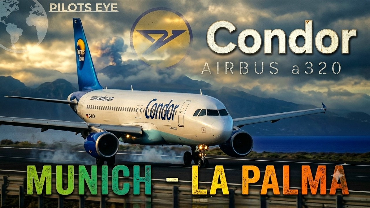 Condor AIRBUS a320 / Munich - La Palma / MUC - SPC / PilotsEye.tv