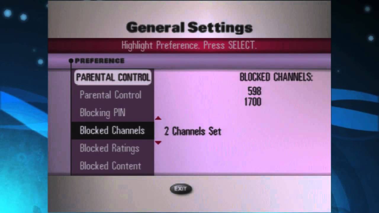 Parental controls Cox advanced TV without DVR receivers