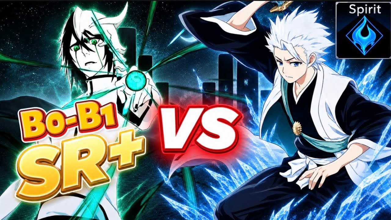 B0-B1 SR+ Ulquiorra vs B0 Toshiro - DAMAGE COMPARISON! Bleach Soul Resonance