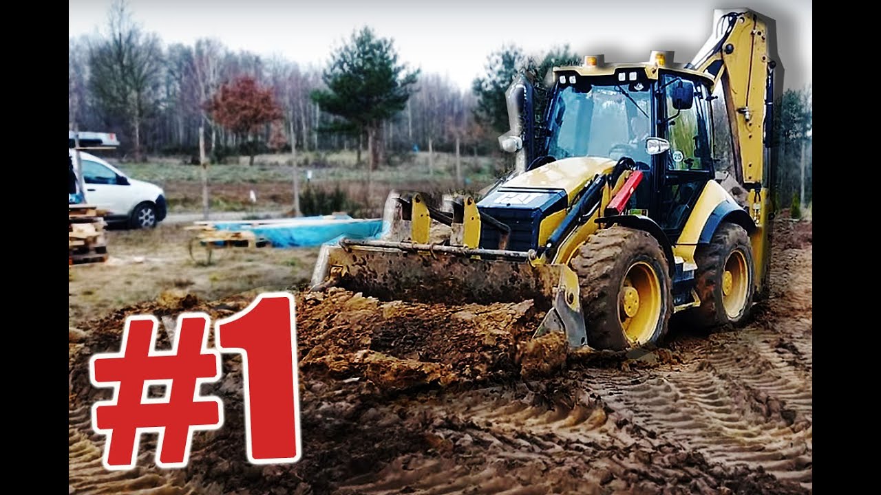 #1 - Wykop pod ławy fundamentowe. Zaczynam budowę. Sam.