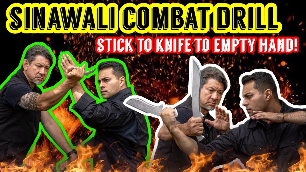 Doug Marcaida Teaches Sinawali: Stick, Knife & Empty Hand Combat | Self-Defense Breakdown! 🔥