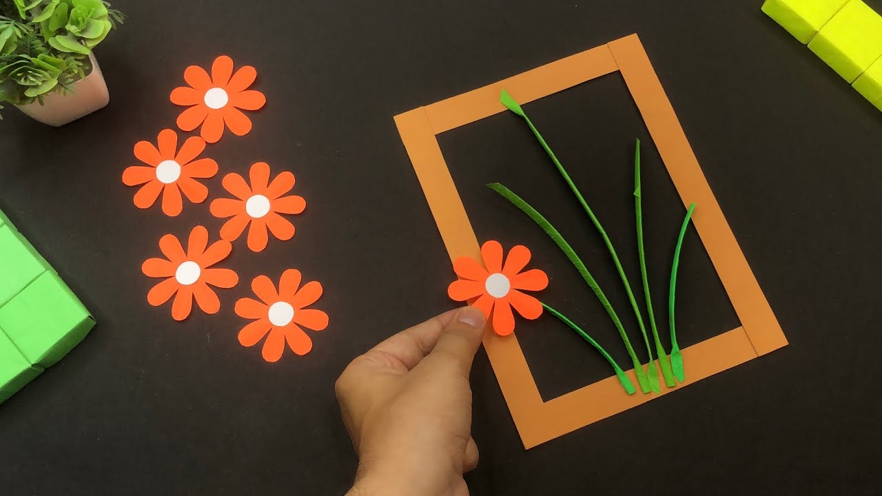 Beautiful and creative wall hanging craft ideas / paper wallmate / A4 sheet craft / DIY wall hanging