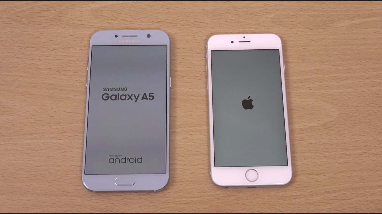 Samsung Galaxy A5 2017 vs iPhone 6S - Speed Test!