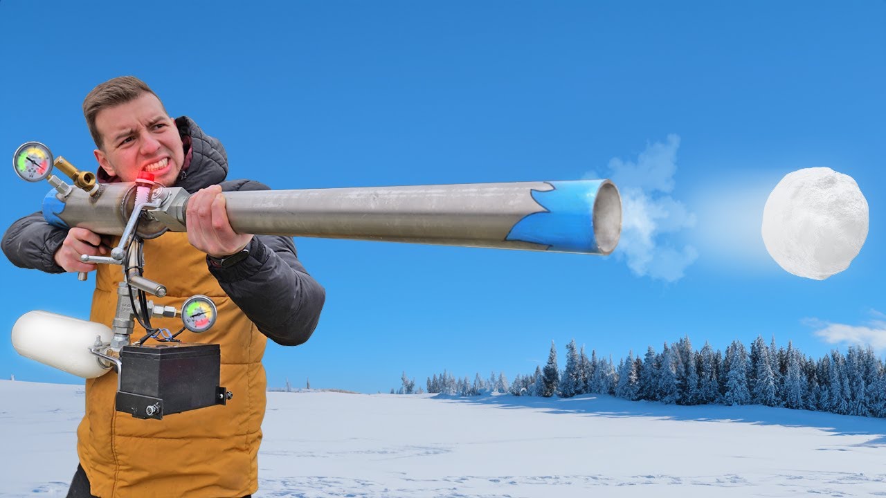 Budujemy prawdziwy SNOWBALL LAUNCHER!