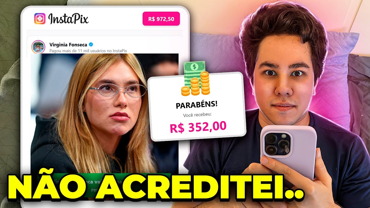 INSTAPIX FUNCIONOU?! R$ 300,00/dia AVALIANDO FOTO DE FAMOSOS!