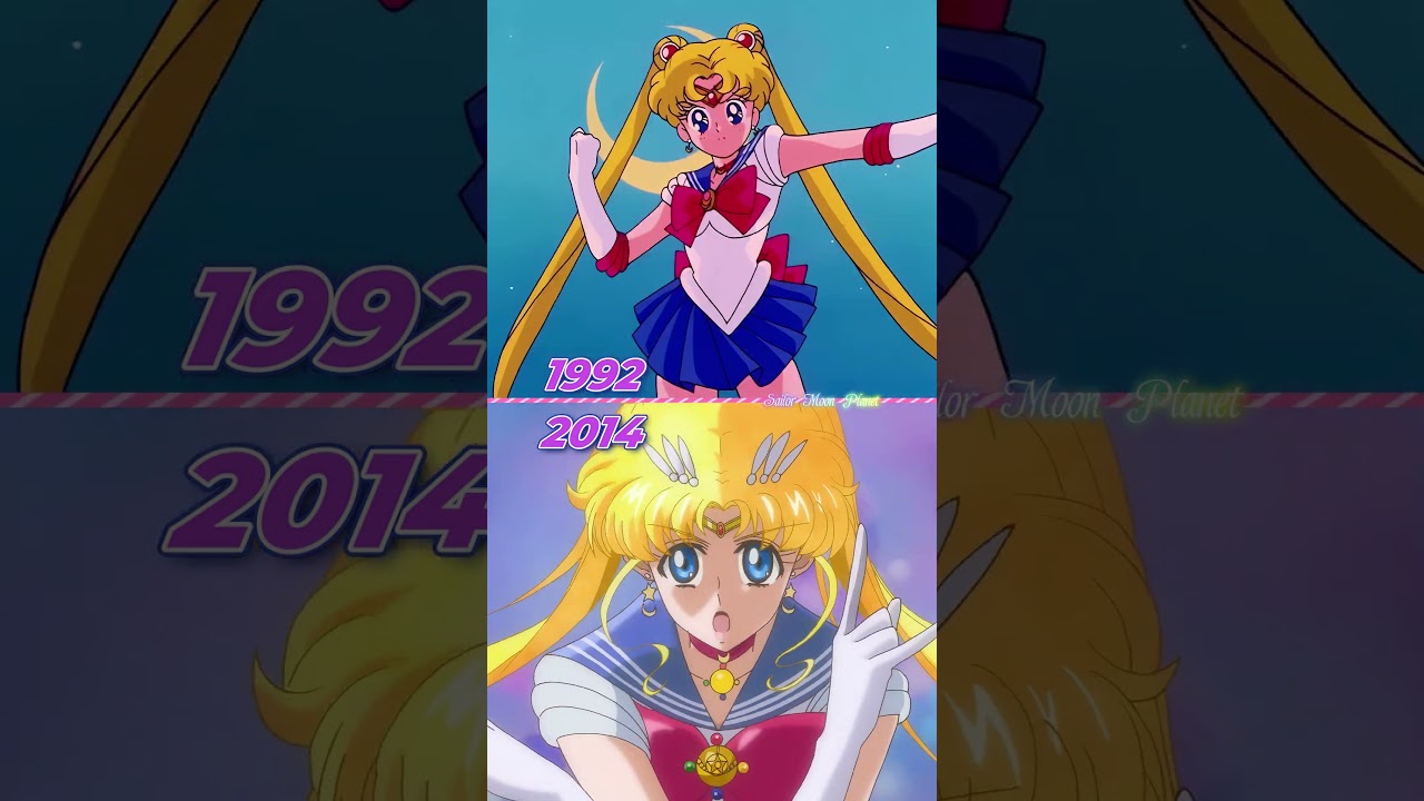 The First Time We Met Her&hellip; Sailor Moon 90&rsquo;s vs 2014 #sailormoon #sailormooncrystal #anime