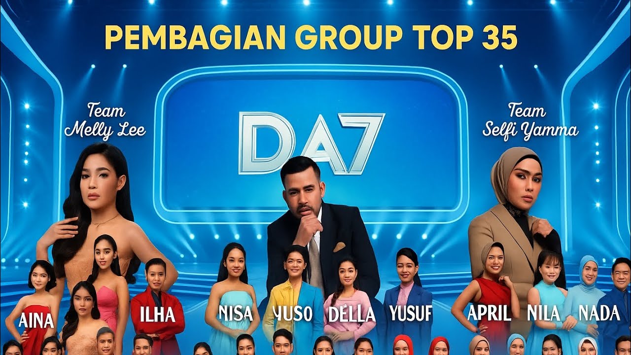 FULL PEMBAGIAN GROUP TOP 35 BESAR DANGDUT ACADEMY 7