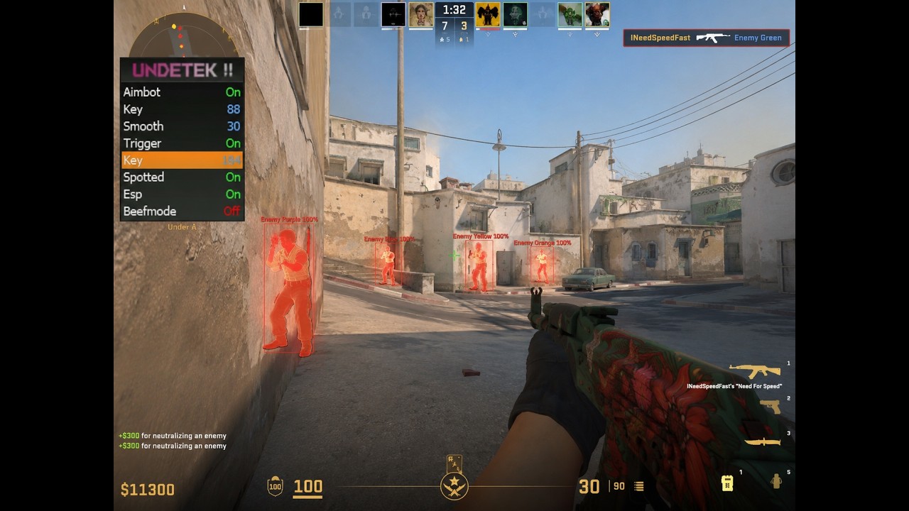 Ep1 rage cheating with all cheats that are on undetek website (undetek free)