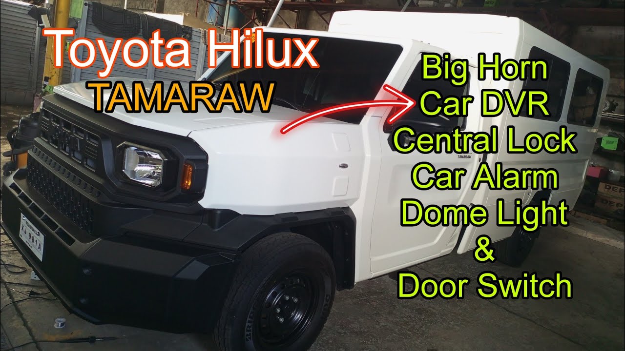 Toyota Hilux ( TAMARAW ) Car DVR / Dashcam installation