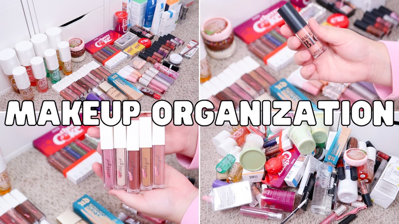 ORGANIZE MY MAKEUP WITH ME - HUGE GIVEAWAY! | Paige Koren