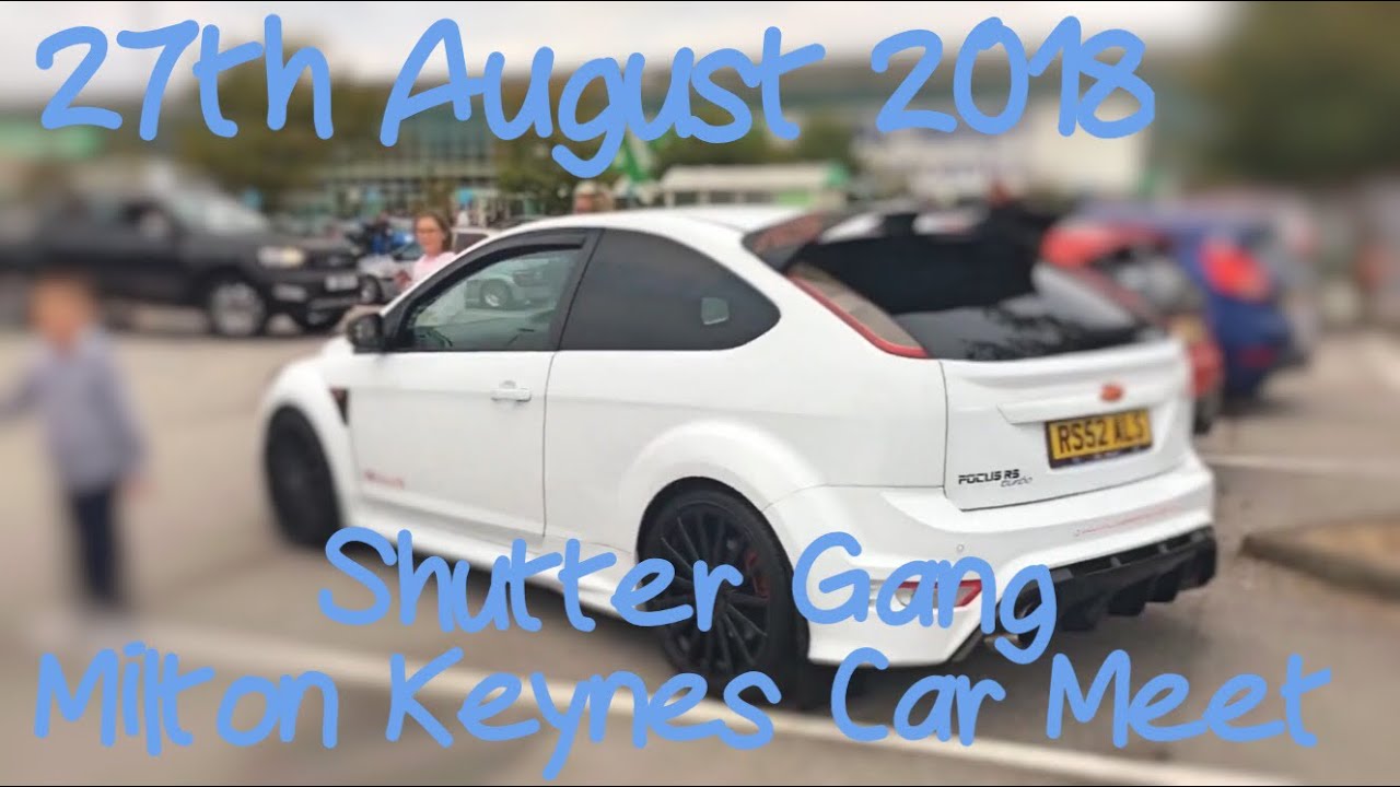 Shutter Gang Milton Keynes Car Meet August 2018 | **Car Crash** Cars leaving the meet & more