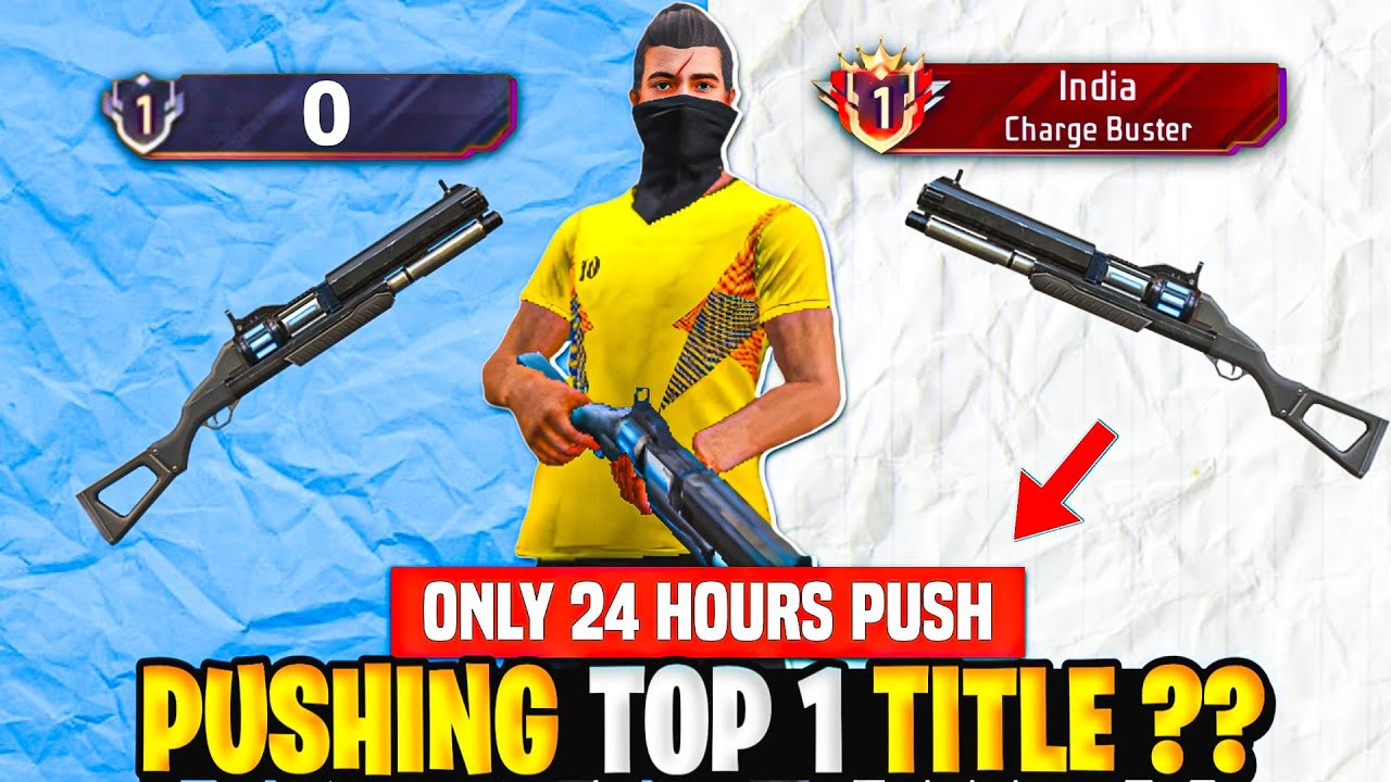 Pushing TOP 1 INDIA Title in : HARDEST SHOTGUN ( Charge Buster ) ☠️ | in Last 24 HOURS 😳 - Free Fire
