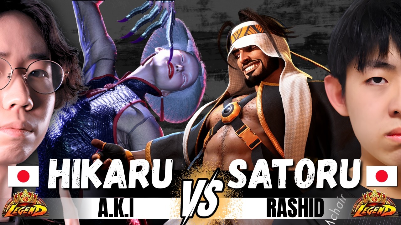 SF6 ▰ HIKARU (A.K.I) vs SATORU (Rashid ラシード) ▰ SF6 Pro level replays
