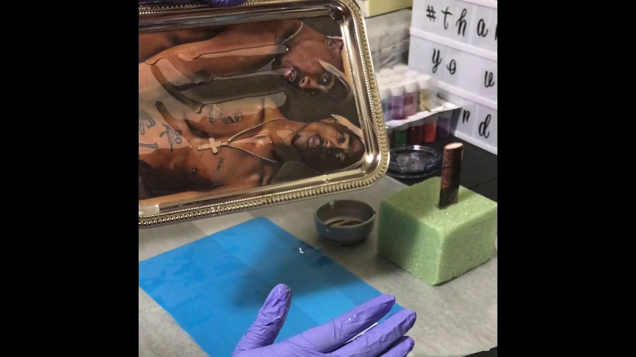 DIY ROLLING TRAY (Epoxy) | how to epoxy a rolling tray