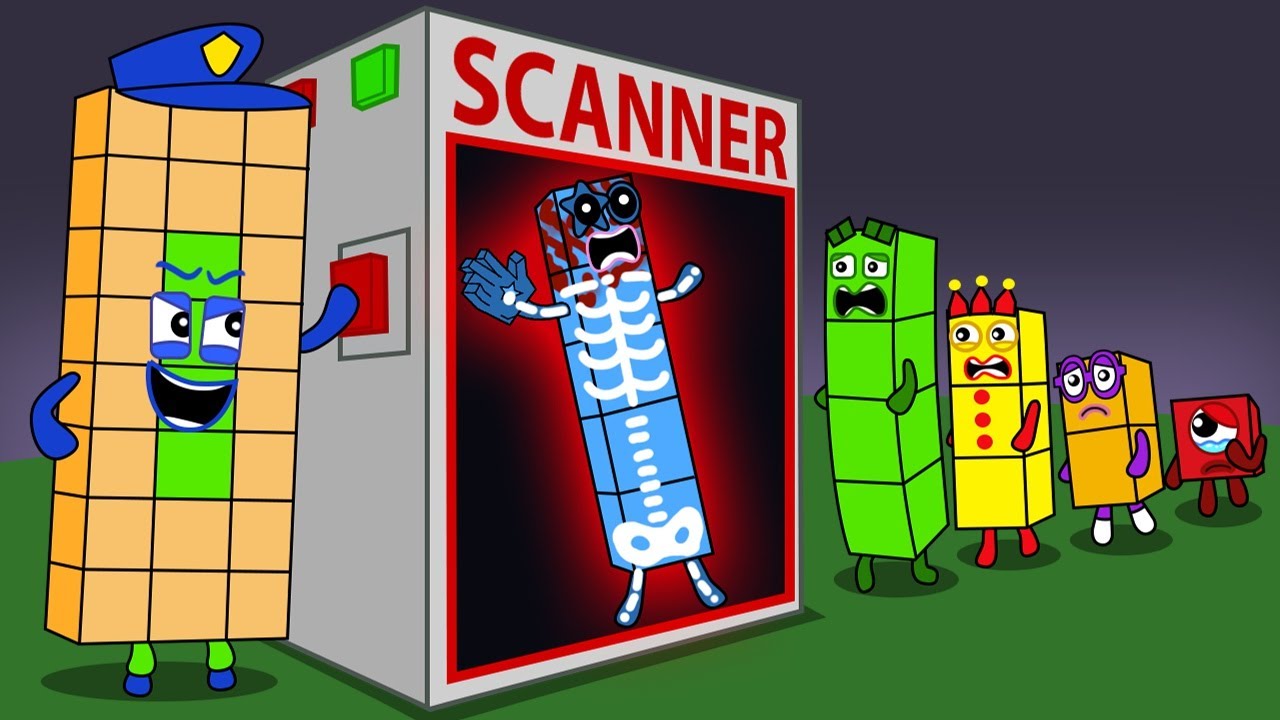 Police Created a Scanner To Find Thief Secrets??? - Numberblocks Funny Animation