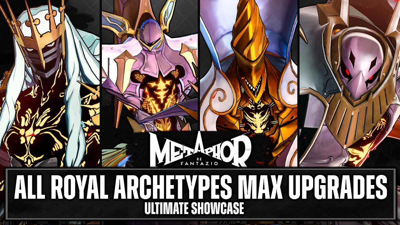 All ROYAL ARCHETYPES MAX UPGRADES & All SKILLS Epic SHOWCASE in Metaphor Refantazio