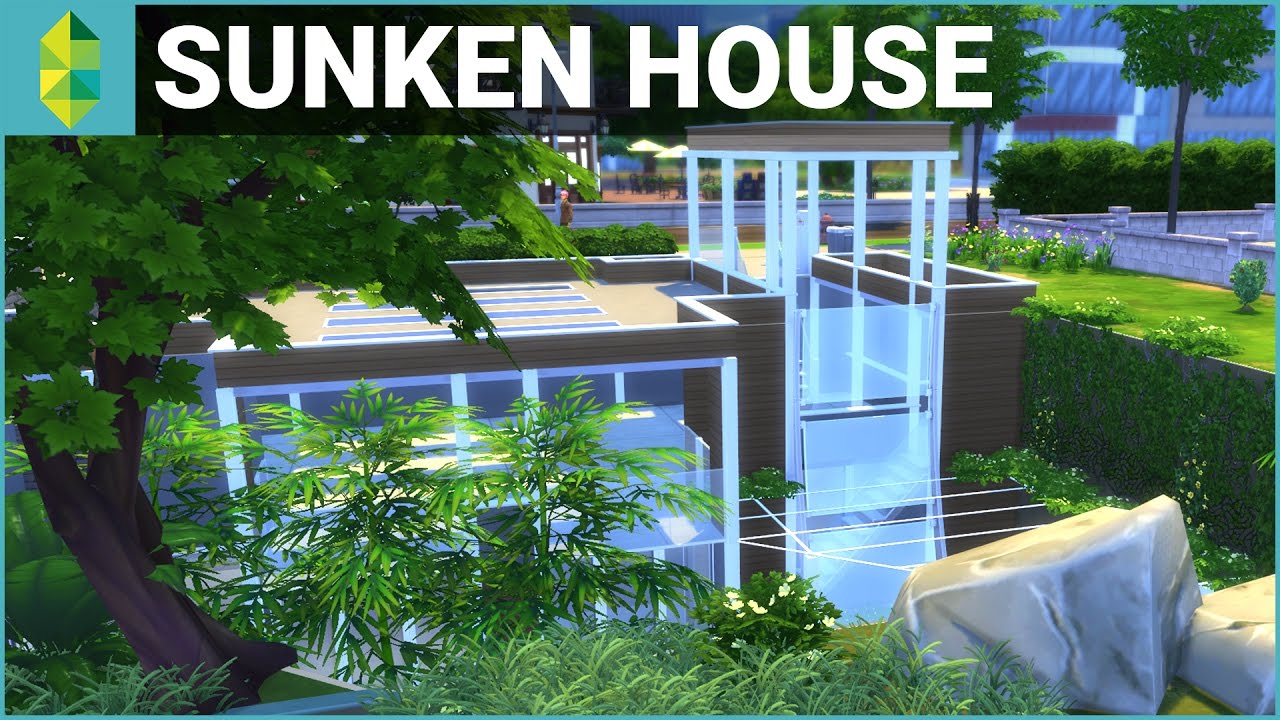The Sims 4 House Building - Sunken House (w/ Deligracy)