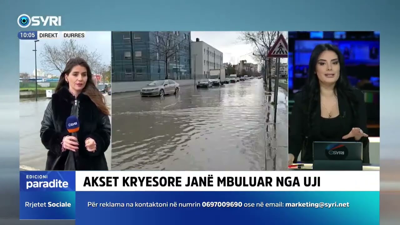 Situata me reshjet e shiut në qarkun Durrës, gazetarja jep detajet