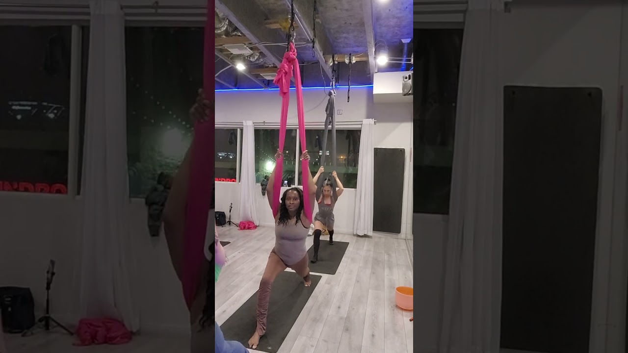 Aerial Hammock Yoga class September 25, 2025