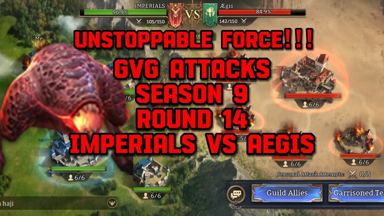 GVG ATTACKS S9 RD14 IMPERIALS VS AEGIS | WATCHER OF REALMS