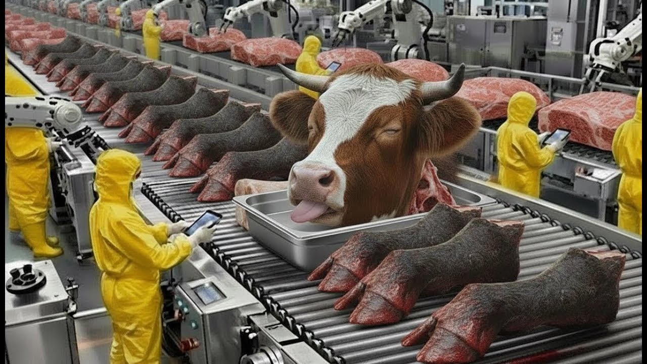 Inside a Cow Meat, Trotters & Leather Jacket Factory You&rsquo;ve Never Seen Before (Full Process)