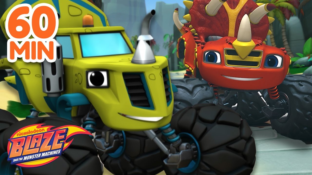 60 Minutes of Blaze & Zeg Dino Adventures! 🦖 | Blaze and the Monster Machines