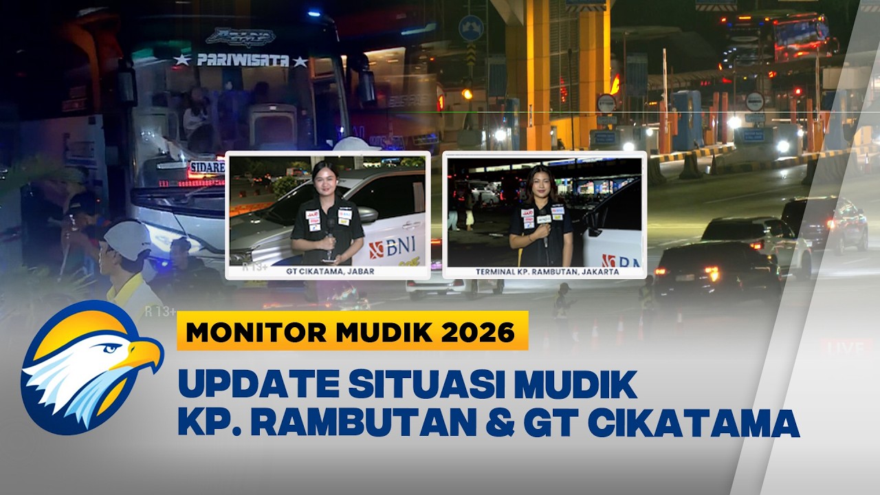TERKINI! Puncak Arus Mudik di Terminal Kampung Rambutan & GT Cikatama - [Monitor Mudik]