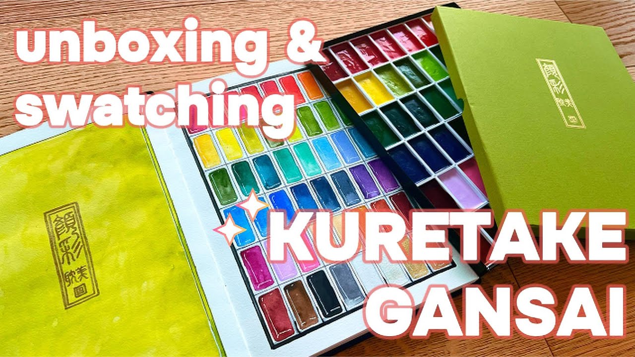 Swatching Kuretake Japanese paints