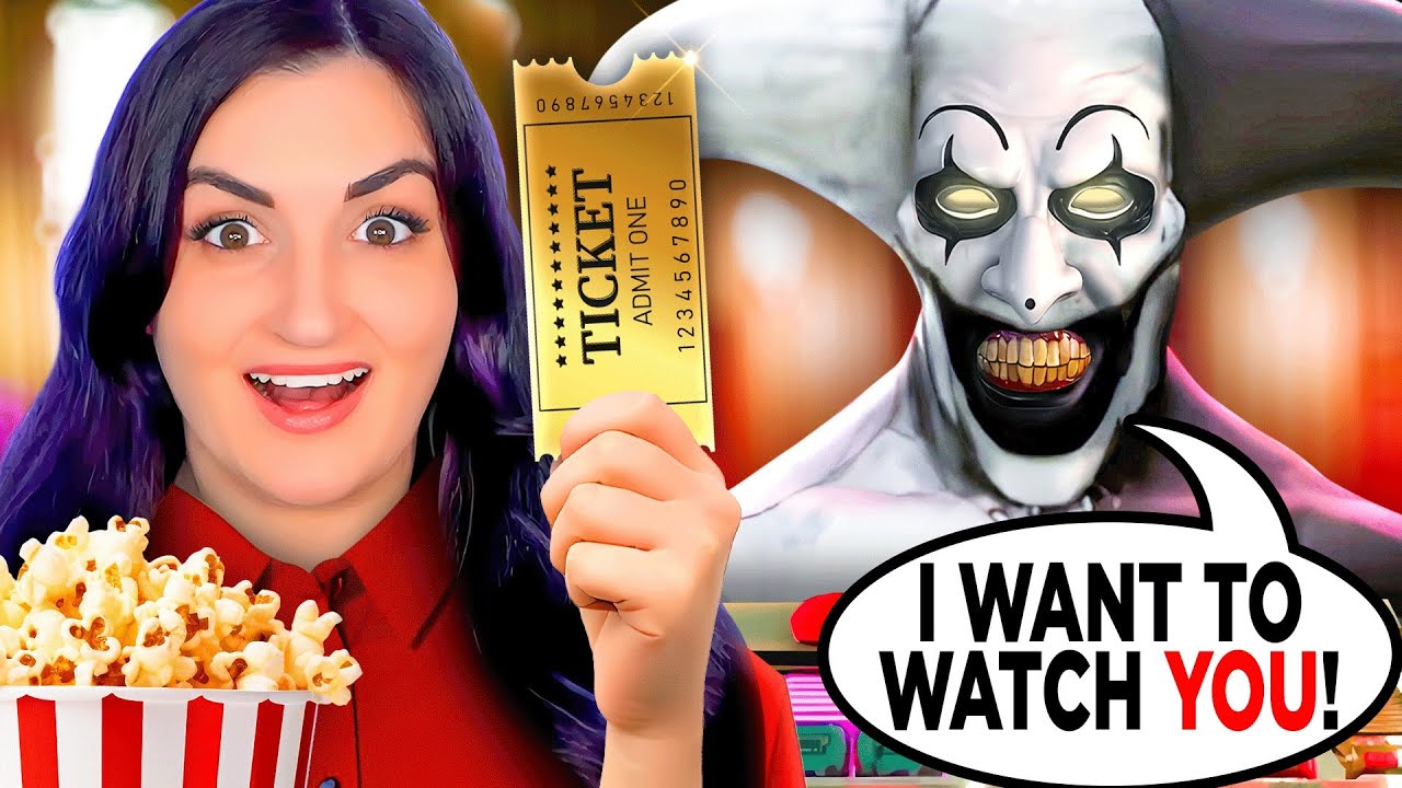 I Tried Working At a Movie Theater ...but A Creepy CLOWN Won't Leave Me Alone