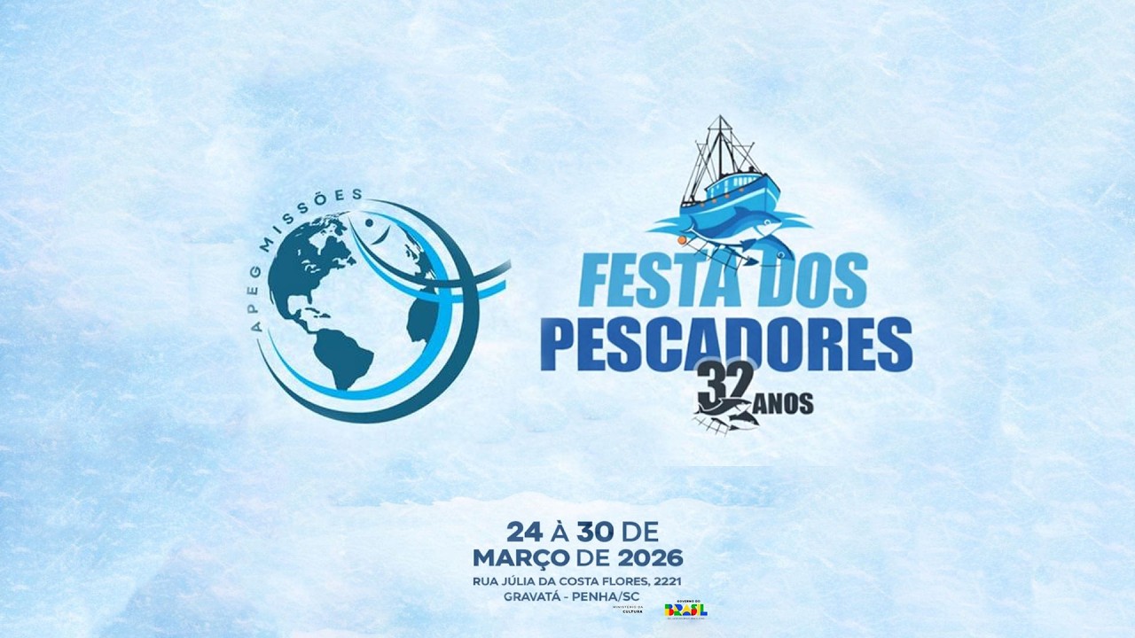 FESTA DOS PESCADORES APEG 2026 COM PR. LUIZ HERMINIO