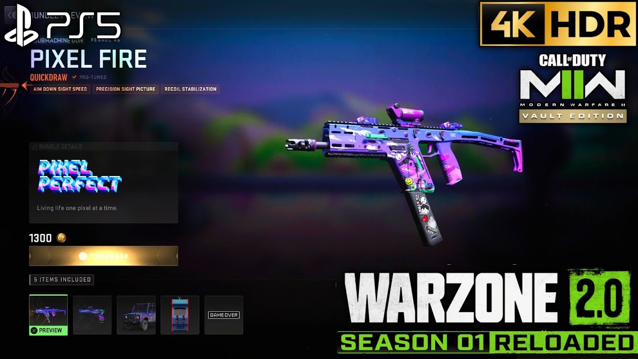 Pixel Fire MW2 Skin | MW2 Pixel Fire Skin | MW2 Fennec 45 Skin | Pixel Fire Skin MW2 | MW2 New Skin