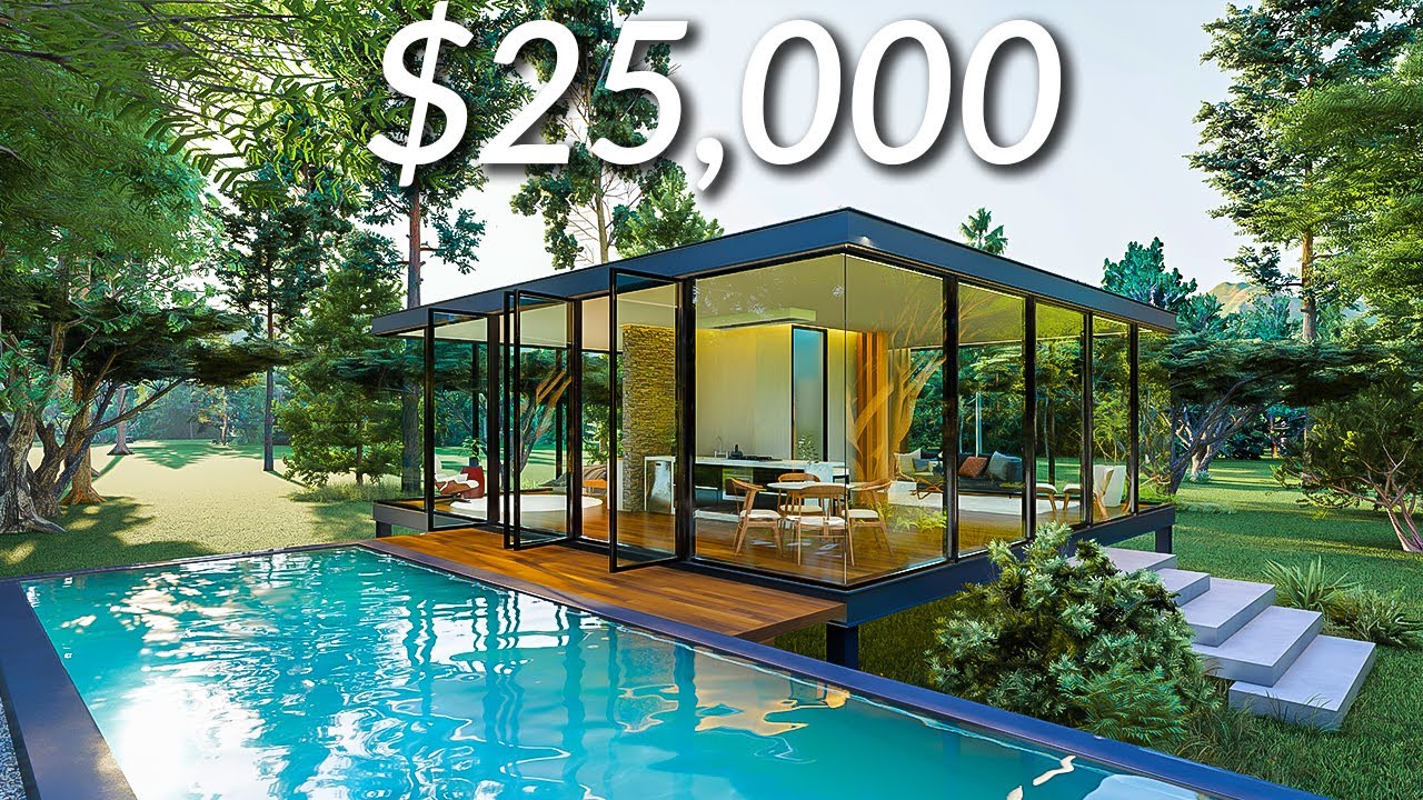 (10x10 Meters) Luxury Small House Design | Pool | 1 Bedroom  House Tour