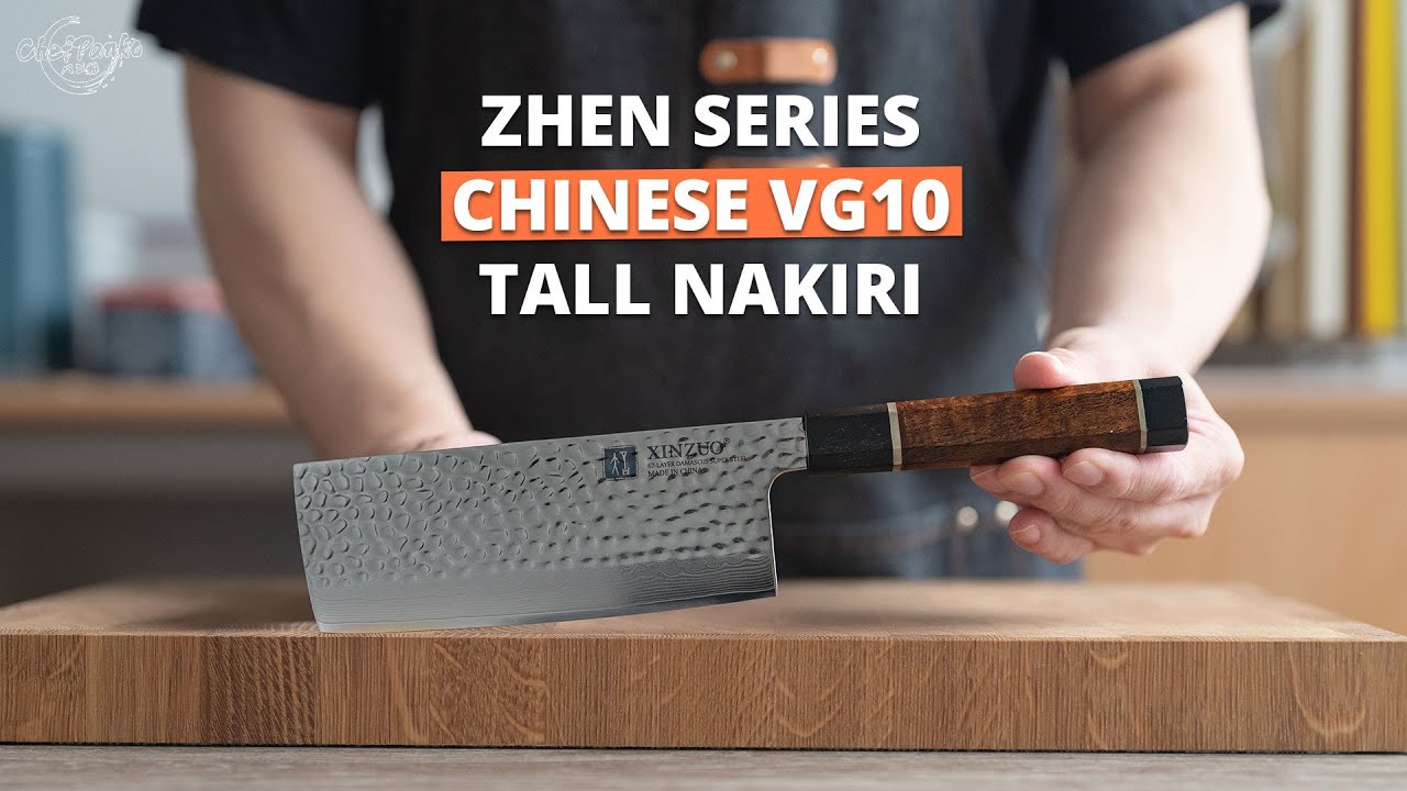 Обзор высокого ножа Накири серии Xinzuo Zhen: китайская сталь VG10.