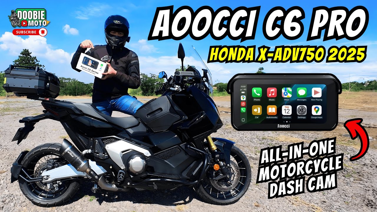 AOOCCI C6PRO! Honda X-ADV750! All-in-One Motorcycle Dash Cam! Unbox, Install and Review! | Motovlog