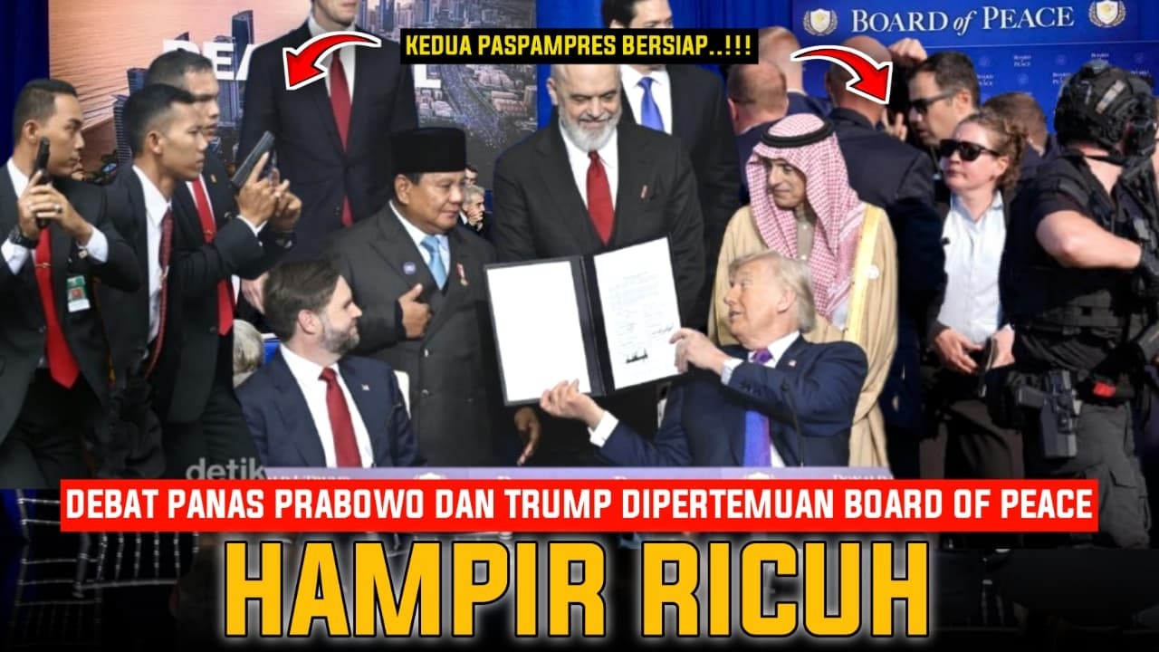 🔴PRABOWO & TRUMP BERSITEGANG‼️PERTEMUAN BOARD OF PEACE BERLANGSUNG PANAS
