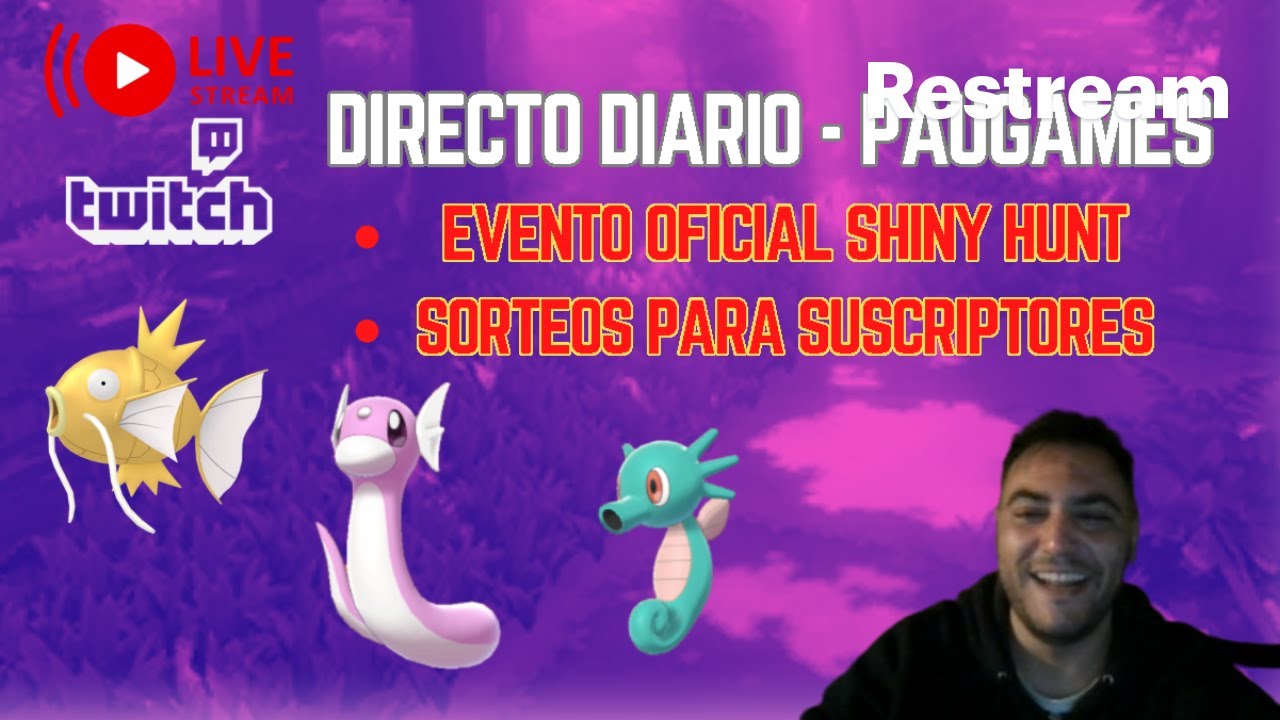🔴 Directo Diario: EVENTO SHINY HUNT + SORTEOS PARA SUSCRIPTORES