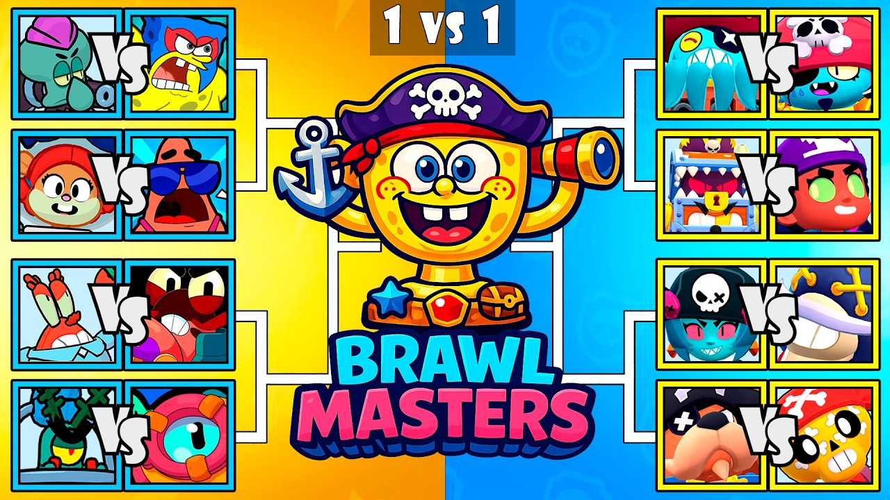 SPONGEBOB vs PIRATES | Who Is The Best Brawler | Brawl Stars Tournament