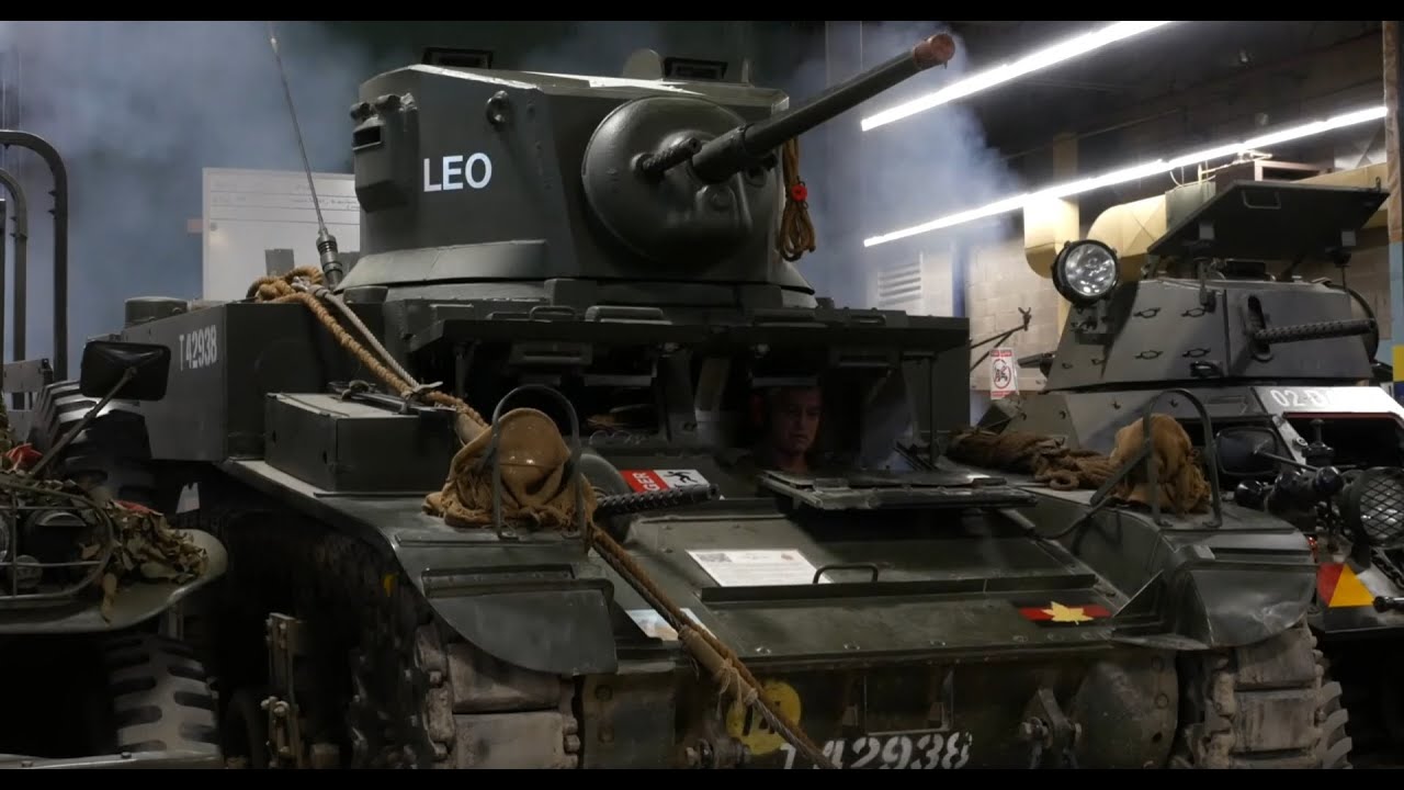 Ontario Regiment Museum: Tightening Track on a M3 Stuart!