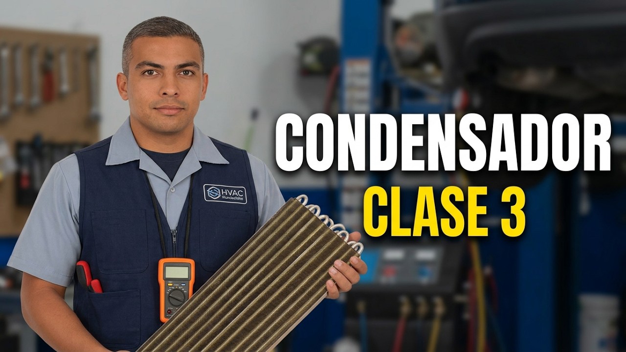 CONDENSADOR DE AIRE ACONDICIONADO AUTOMOTRIZ SERPENTÌN EXTERIOR : FUNCION TIPOS FALLAS CLASE 3