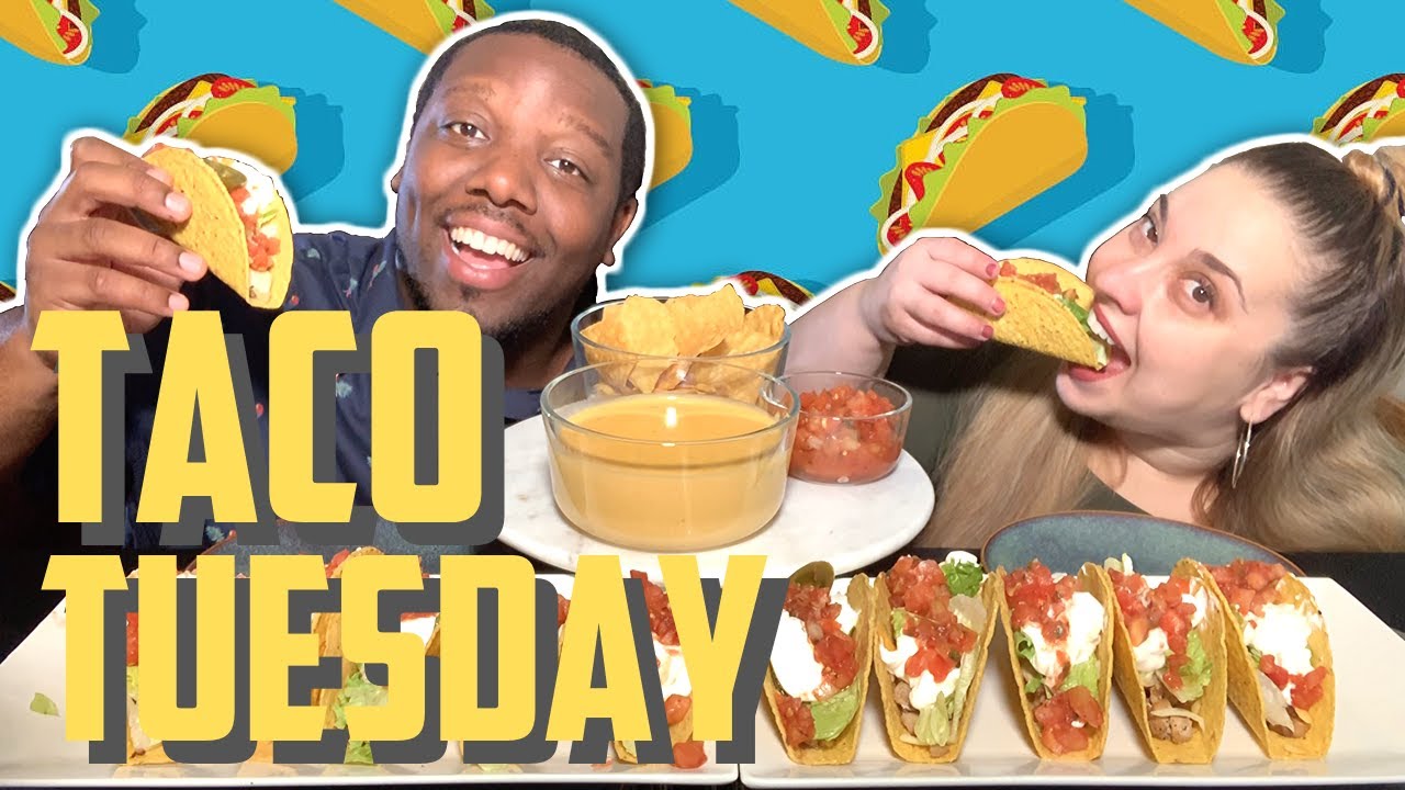 Mexican Food Mukbang | Taco Tuesday w/ TACO BELL CHEESE SAUCE!