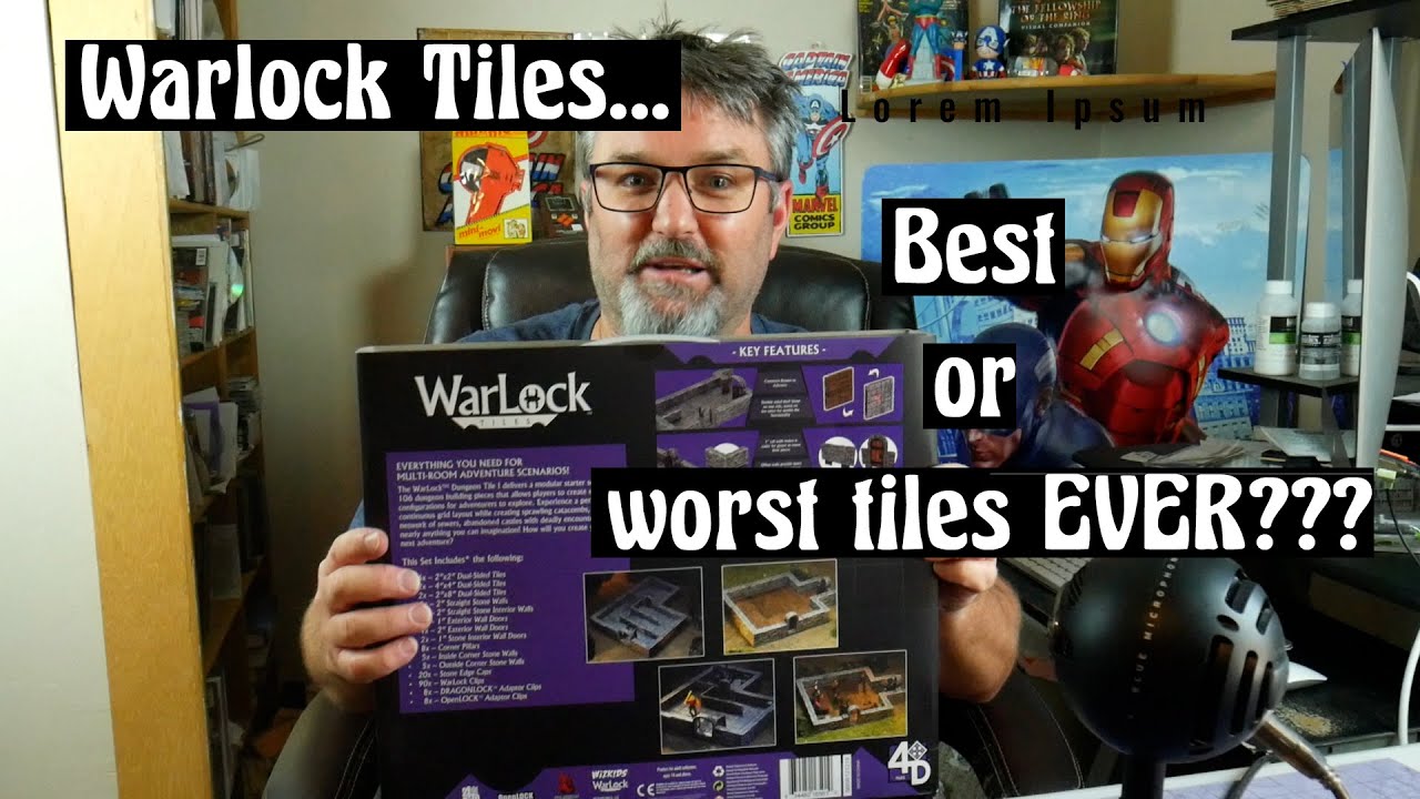Warlok Tiles Review.  Best or worst dungeon tiles for your D&D game?