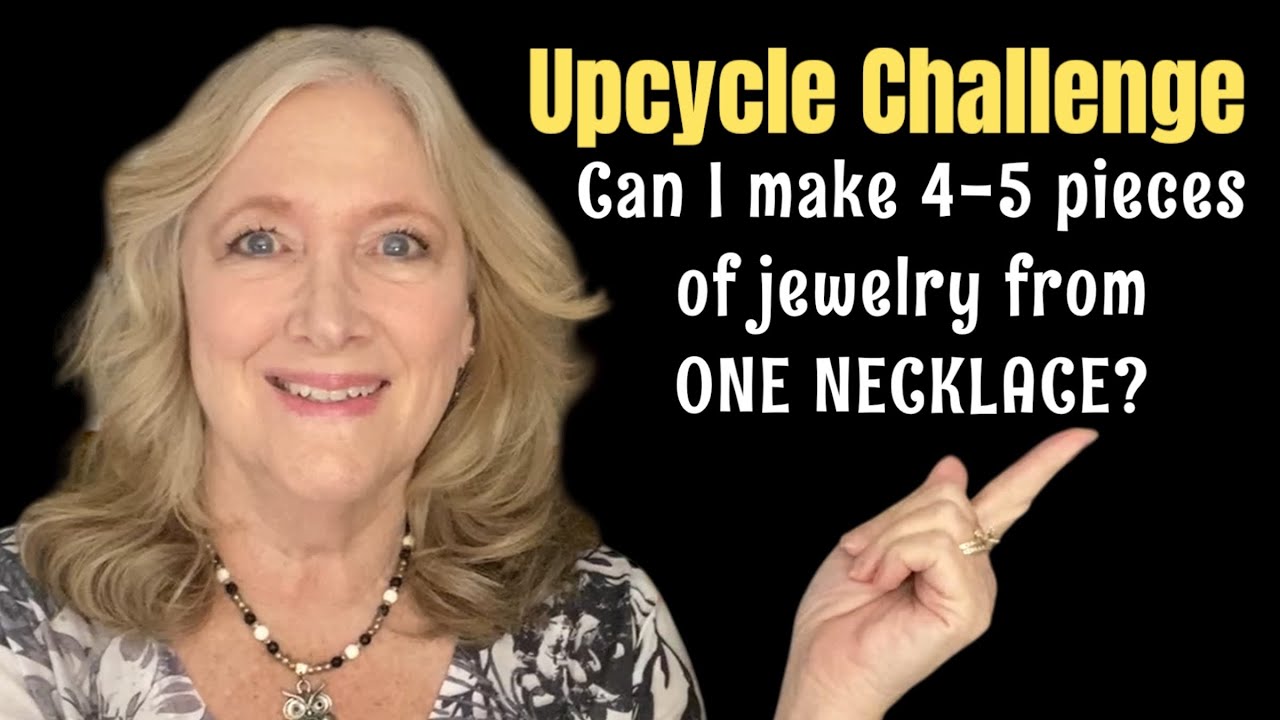DIY Make UPCYCLED Jewelry NECKLACE ❤️ Beginner Jewellery Making