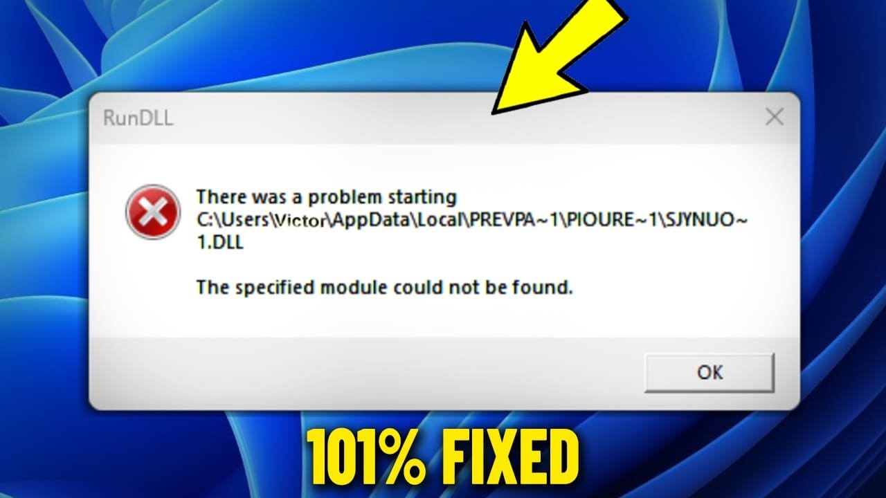 RunDLL - There was a problem starting Error Popup at startup in Windows 11 / 10 /8/7 - How To Fix ✅